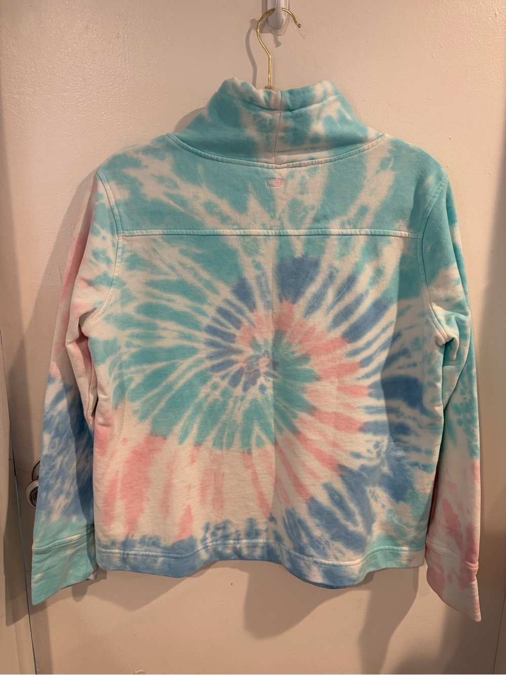 Vineyard Vines Pastel Tie-Dye Crewneck - Aqua & Pink - Picture 2 of 9